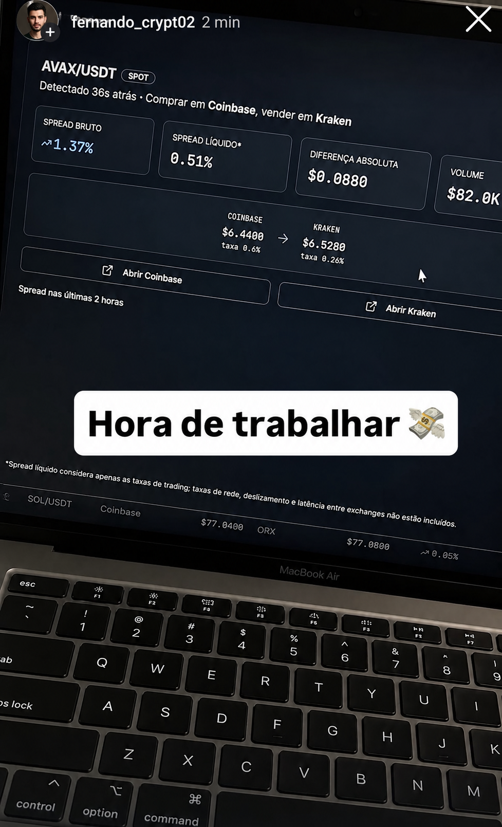 Story de fernando_crypt02 — Hora de trabalhar